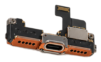 Imagem fornecida: Módulo USB-C e áudio