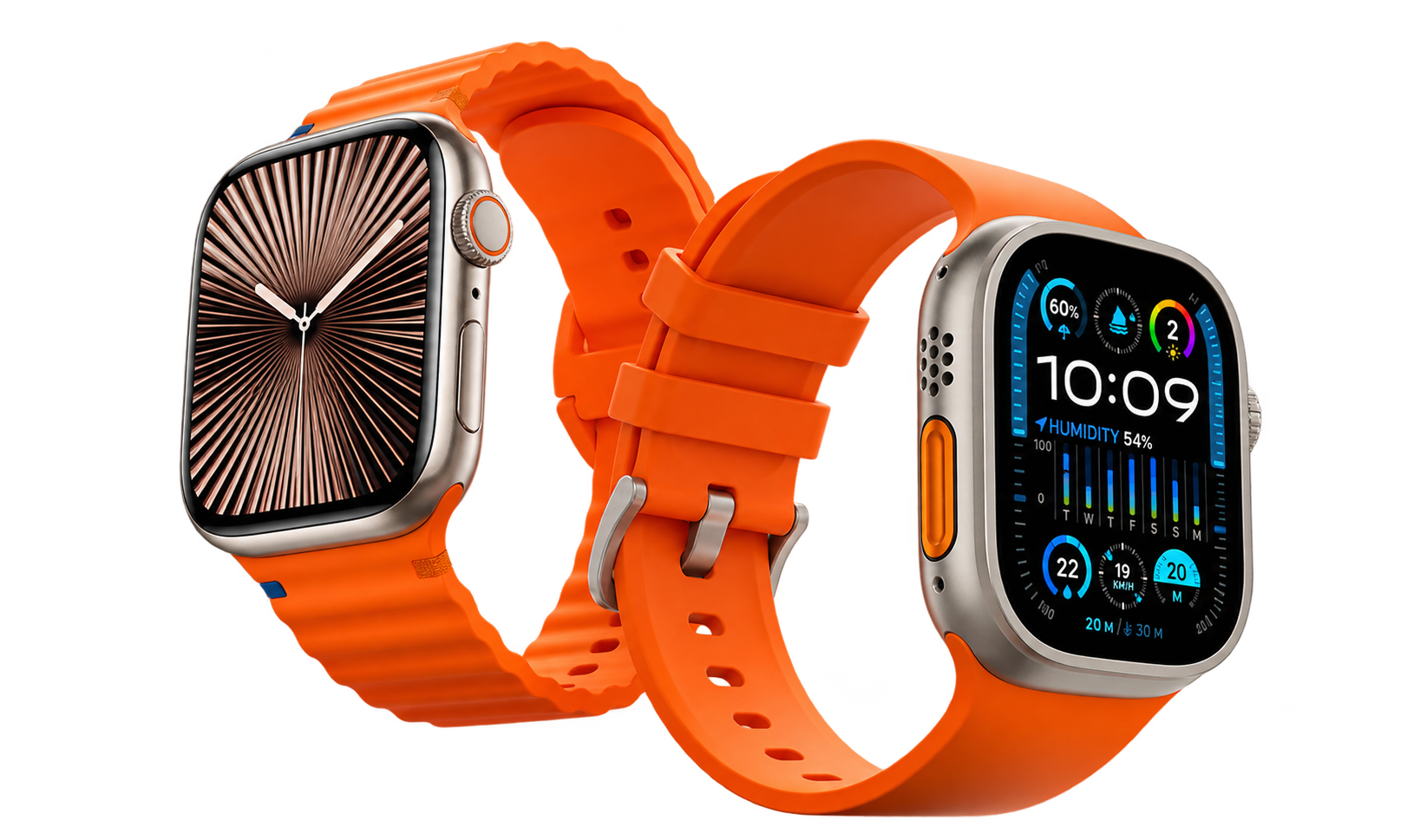 Relógios com pulseira laranja